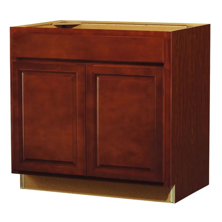 Sale Canada maple wood stained raised door free standing small kitchen sink cabinet