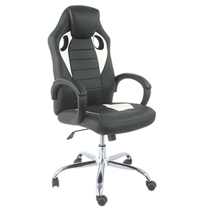 <span class=keywords><strong>Chaise</strong></span> de bureau de gaming en cuir, style siège de course - Product Image 2