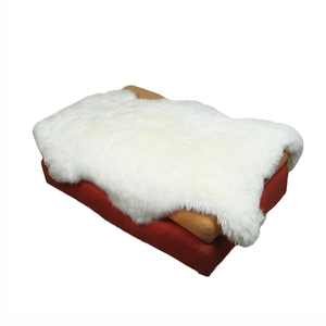 Çin fabrika toptan hakiki beyaz avustralya koyun postu kilim renkli kürk halı koyun derisi kış için özel boyut - Product Image 1