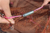 Filet de pêche en Nylon Multifilament, pour lancer, avec cordon de serrage, Style japonais, 1 pièce