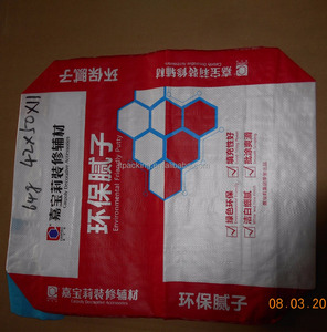 Polypropylene Valve <strong>Bag</strong> Custom 40kg BOPP Laminate PP Woven Valve Sack Wall Putty Powder lamination valve <strong>cement</strong> <strong>50kg</strong> <strong>bag</strong> - Product Image 3