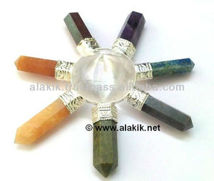 Générateurs d'énergie et outils de guérison 7 Chakra Gemstone-Faits à la main respectueux de l'environnement New Age Spiritual - Product Image 1
