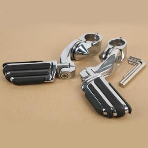 Reposapiés de protección de motor de carretera de 1-1/4 ", reposapiés para Harley, <span class=keywords><strong>Honda</strong></span>, Yamaha, 1-" - Product Image 2
