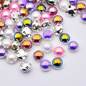 All'ingrosso 8mm per cucire applicazioni di perle bianche per cucire su Strass AB oro argento artiglio pietre di cristallo Flatback rotondo Strass perline - Product Image 6