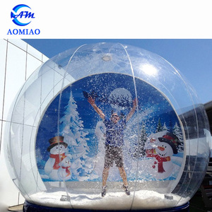 Globes de Noël gonflables géants transparents pour jardin, boule de neige gonflable de taille humaine pour spectacle en direct - Product Image 1
