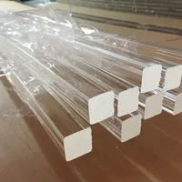 Batang Akrilik Kotak Transparan Batang PMMA Solid Bening