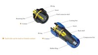 Weipu Ip68 4-6.5 Mm Type De Câble Femelle Connecteur Étanche Sp1311/S2 Sp1311/S2 Câble