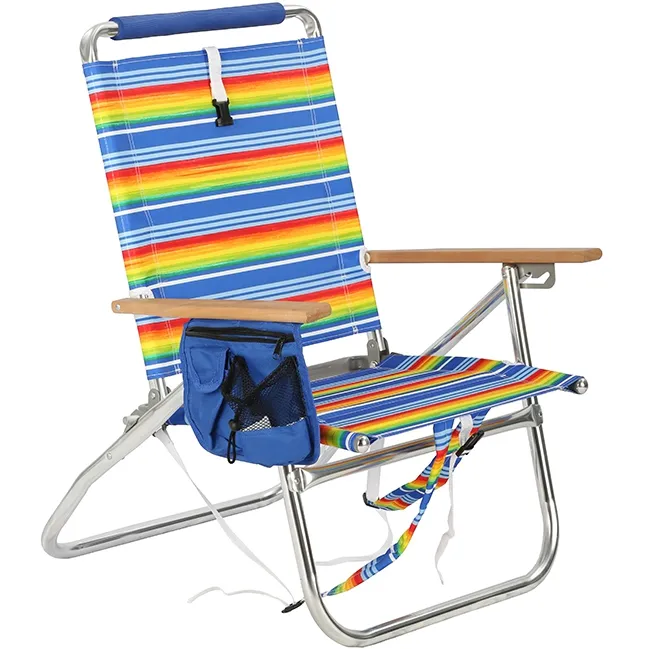 Chaise d'extérieur légère et Portable, fauteuil pliable, en Aluminium, 3 positions, pour plage Camping, avec refroidisseur isotherme, offre spéciale