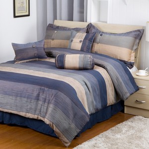 <span class=keywords><strong>Jacquard</strong></span> <span class=keywords><strong>7</strong></span> Piece Vua Kích Thước Bốn Mùa Bộ Đồ Giường Khách Sạn - Product Image 2