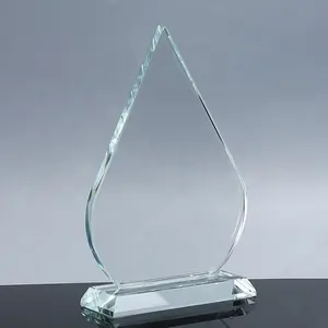 HDW Newest Design Exquisite K9 blank Crystal Glass Award Plaque From Factory Wholesale