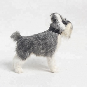 Figura <span class=keywords><strong>de</strong></span> Perro <span class=keywords><strong>Schnauzer</strong></span> en <span class=keywords><strong>Miniatura</strong></span>, Realista, <span class=keywords><strong>de</strong></span> Piel Sintética, Gran Regalo para Amantes <span class=keywords><strong>de</strong></span> los Perros - Product Image 2
