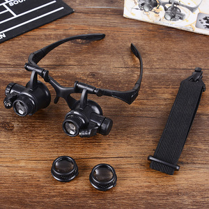 Loupe casque LED zoom loupe, pour bijoutier, haute puissance avec lumière LED - Product Image 5