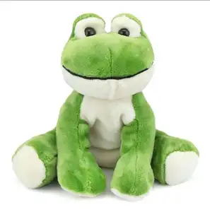 20厘米坐高度软毛绒毛绒动物绿色青蛙毛绒玩具