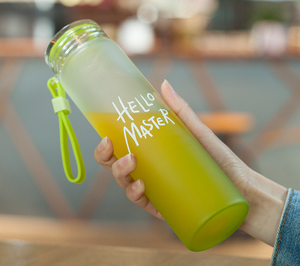 Hello master-botella de agua de vidrio esmerilado, personalizada, 480ML - Product Image 2