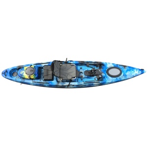 <span class=keywords><strong>Kayak</strong></span> de pêche individuel de 4,1 mètres, <span class=keywords><strong>kayak</strong></span> à <span class=keywords><strong>moteur</strong></span> électrique et à pédales avec siège réglable - Product Image 4