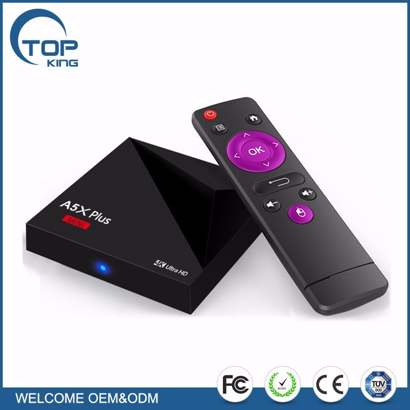 A5X Plus Mini Android 7.1 TV BOX kodi 17.1 Rockchip RK3328 Quad Core 1 GB/8 GB WiFi UHD 4 K H.265 VP9 HDR10 Media Player MINI PC