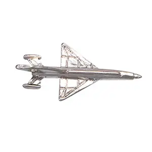 사용자 정의 도매 저렴한 디자인 항공기 모델링 금속 핀 배지 - Product Image 1