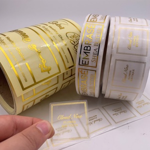 Personalizzato Oro Lucido Etichetta Chiara Etichetta Autoadesivo di Marchio Su Misura - Product Image 2