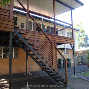 Designs d'escaliers en fer forgé, escaliers en métal utilisés, escaliers extérieurs droits en acier - Product Image 5