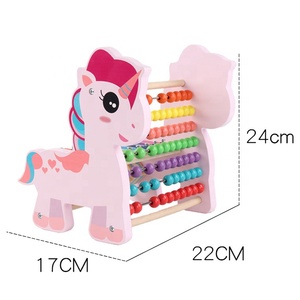 Abaco Matematica Giocattoli Educativi Strumenti Musicali Unicorno All'aperto Xilofono Di Legno Per I Bambini - Product Image 4