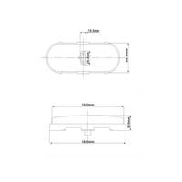 6 pouces ovale 24v Led lumière camion remorque flash stroboscopique feux de signalisation avec DOT SAE voiture stroboscope d'urgence clignotant voyant d'avertissement