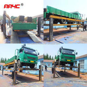 AA4C 10T <span class=keywords><strong>20T</strong></span> Ramp Truck, Truk Lift Tugas Berat Hidrolik 4 POS Kendaraan Mengangkat Sistem Parkir Jalan Kendaraan - Product Image 6