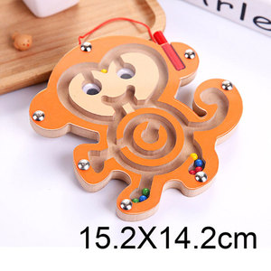 <span class=keywords><strong>Cube</strong></span> Puzzle Labyrinthe Jeu de Jouets En Bois Jeux De Magie Aimant Enfants Adultes Équilibre Magnétique Labyrinthe Jouet - Product Image 2