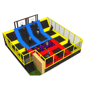 Commercial Adults Kids Indoor Playground Soft Play Ball Pits Jumping Bungee <strong>Square</strong> Fitness <strong>Trampoline</strong> - Product Image 1