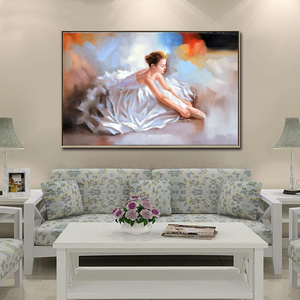 Prezzo di fabbrica professionale decorazione della parete signora Nude Back Dancer pittura a olio personalizzato <span class=keywords><strong>astratto</strong></span> <span class=keywords><strong>ritratto</strong></span> stampato soggiorno Sexy - Product Image 3
