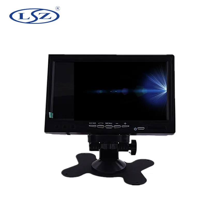 portable tv 7 inches mini bus roof mount tv monitor with sd card