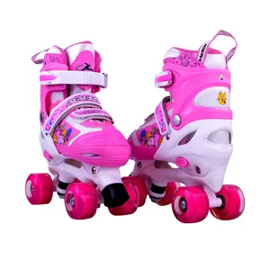 2019 PP Flashing Roller Skates shoe PVC wheels cheap price hot sale new model quad skate