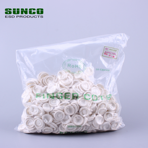 Witte poeder-vrije wegwerp industriële latex vingerbeschermers Comfortabel antistatisch antislip waterdicht Maten S/M/L - Product Image 6