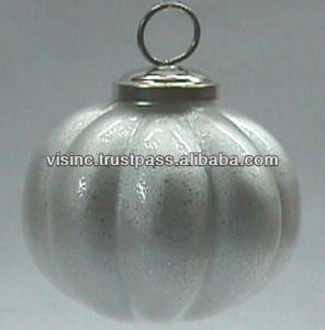 Décoration intérieure de Noël en verre Ornement suspendu Décorations de fête - Product Image 1