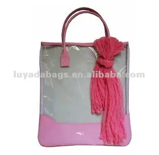mode 2014 populaires dames sac en cuir pvc sac cosmétique sac utilisé