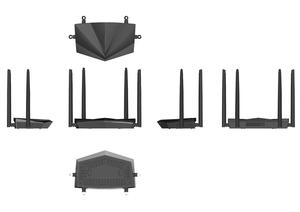 Alta Potência 10/100M Porta WAN Roteador Sem Fio 1200Mbps AC 4 * 5Dbi com <span class=keywords><strong>USB</strong></span> e Senha de Segurança Wifi Senha Roteador Seguro - Product Image 6