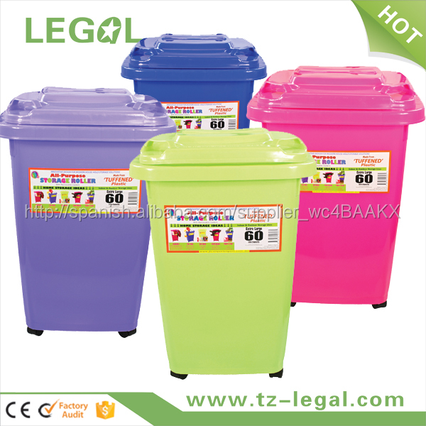 Apilable de Plástico Bin Basura de Plástico Plástico Polvo Bin