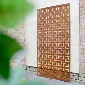 Laser geschnittene Corten Steel Balkons chirm Sichtschutz gitter Weather ing Steel Screen