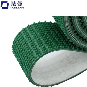 5mm Kaba Üst Yeşil pvc konveyör kayışı Için Eğimli Taşıma Yükleme - Product Image 3
