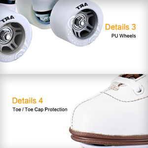 Chaussures de <span class=keywords><strong>patin</strong></span> à roulettes à double rangée supérieure en PVC à <span class=keywords><strong>talon</strong></span> à la mode - Product Image 3