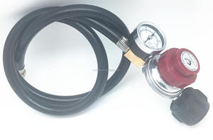 0-20 PSI tuyau en acier inoxydable réglable LP régulateur de propane