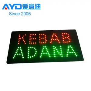 Acrilico LED Kebab Adana Lettera Segnaletica Aperto del LED Pannello Luci LED Bordo di Pubblicità