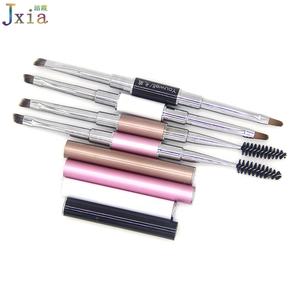 Brosse de <span class=keywords><strong>maquillage</strong></span> à sourcils Double face, outil professionnel avec poignée en métal, Double face, nouveauté - Product Image 6