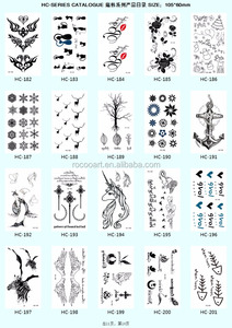 HC-209/Nouveaux autocollants de tatouage corporel temporaire de beauté et de mode, imperméables, petits, trèfle à quatre feuilles, fleurs, tatouages temporaires 2016 - Product Image 5