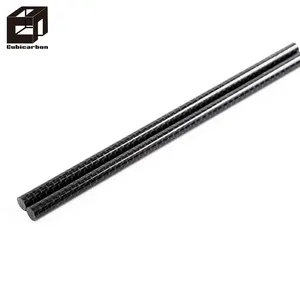 Leicht gewicht 24T 3K Plain Glossy Carbon Fiber Solid Rod