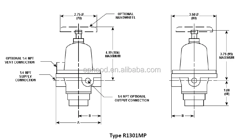 Raygas R1301MP Điều Chỉnh Áp Suất Cao 1301 Nitơ Điều Chỉnh Áp Suất Khí