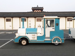 Certificat CE ISO Acheter alimenté par batterie Big Electric Tourist Trackless <span class=keywords><strong>Tour</strong></span> Amusement Electric Trackless Train à vendre - Product Image 5