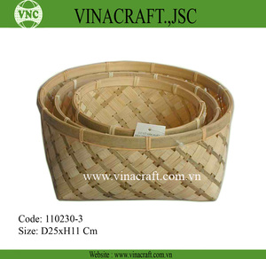 Cesta de arroz de bambú rectangular, cestas de almacenamiento de mimbre de ratán Natural hechas a mano, estilo tejido, venta al por mayor disponible - Product Image 2