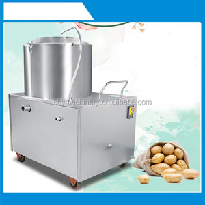 Industrielle fruits légumes éplucheur de peau petit électrique pomme de terre carotte peeling machine à laver - Product Image 5