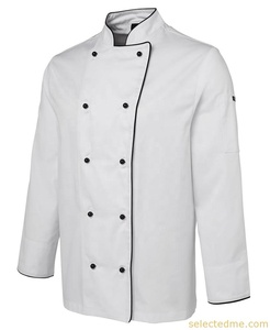 2025 nuovo OEM ristorante uniforme bianco cappotto <span class=keywords><strong>Chef</strong></span> cucina giacca ristorante uniforme traspirante giacca <span class=keywords><strong>da</strong></span> <span class=keywords><strong>Chef</strong></span> - Product Image 4