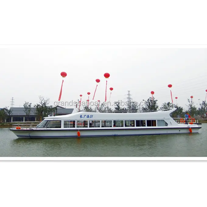 Grandsea Diskon 120 Kursi FRP Perahu Penumpang Cepat/Perahu Kru/Perahu Karaoke